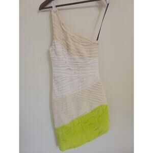 Bebe After Dark Ombre One Shoulder Asymmetrical Sexy Women's Dress XS